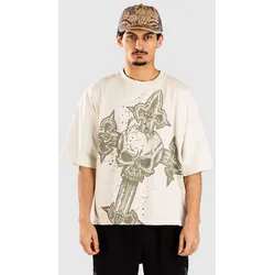 Affliction Cross T-Shirt vintage white Gr. L
