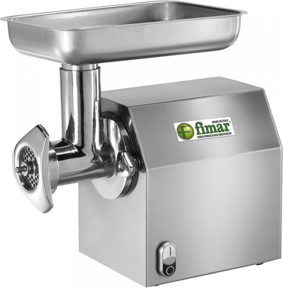 Fimar TC12C - Tritacarne elettrico - 400 V - 1 HP - Gruppo macinazione in INOX - Senza inversione di marcia
