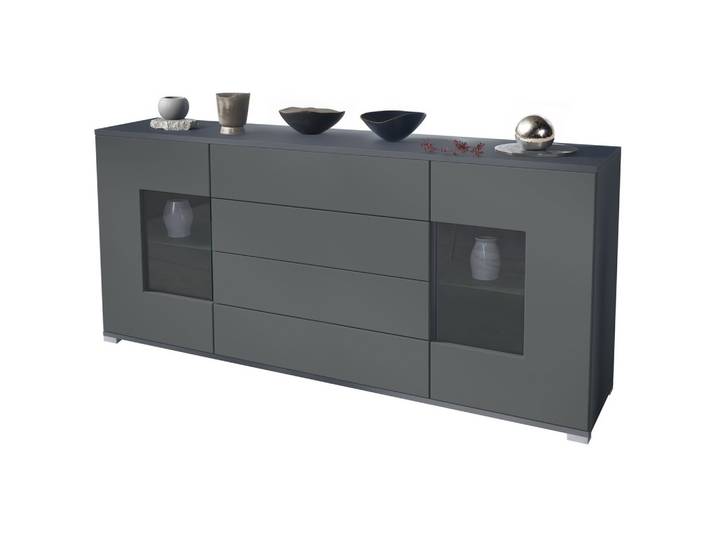 SIDEBOARD Grömitz Graphit Seidenmatt