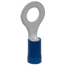 ABB R2.5-5VSC Isol. Ringkabelschuh PVC-isoliert Kabelquers. 1,5-2,5 mm2 Farbe Blau Kupfer verzinnt Gewindebolzengr. M5 Single Crimp VPE 100  - 100 Stück