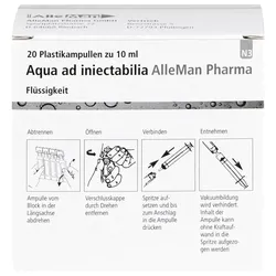 Aqua ad iniectabilia Plastik