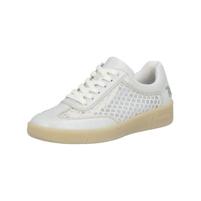 Sneaker RIEKER "Rieker Sneaker Lederimitat", Damen, Gr. 38, weiß, Lederimitat, Schuhe Sneaker