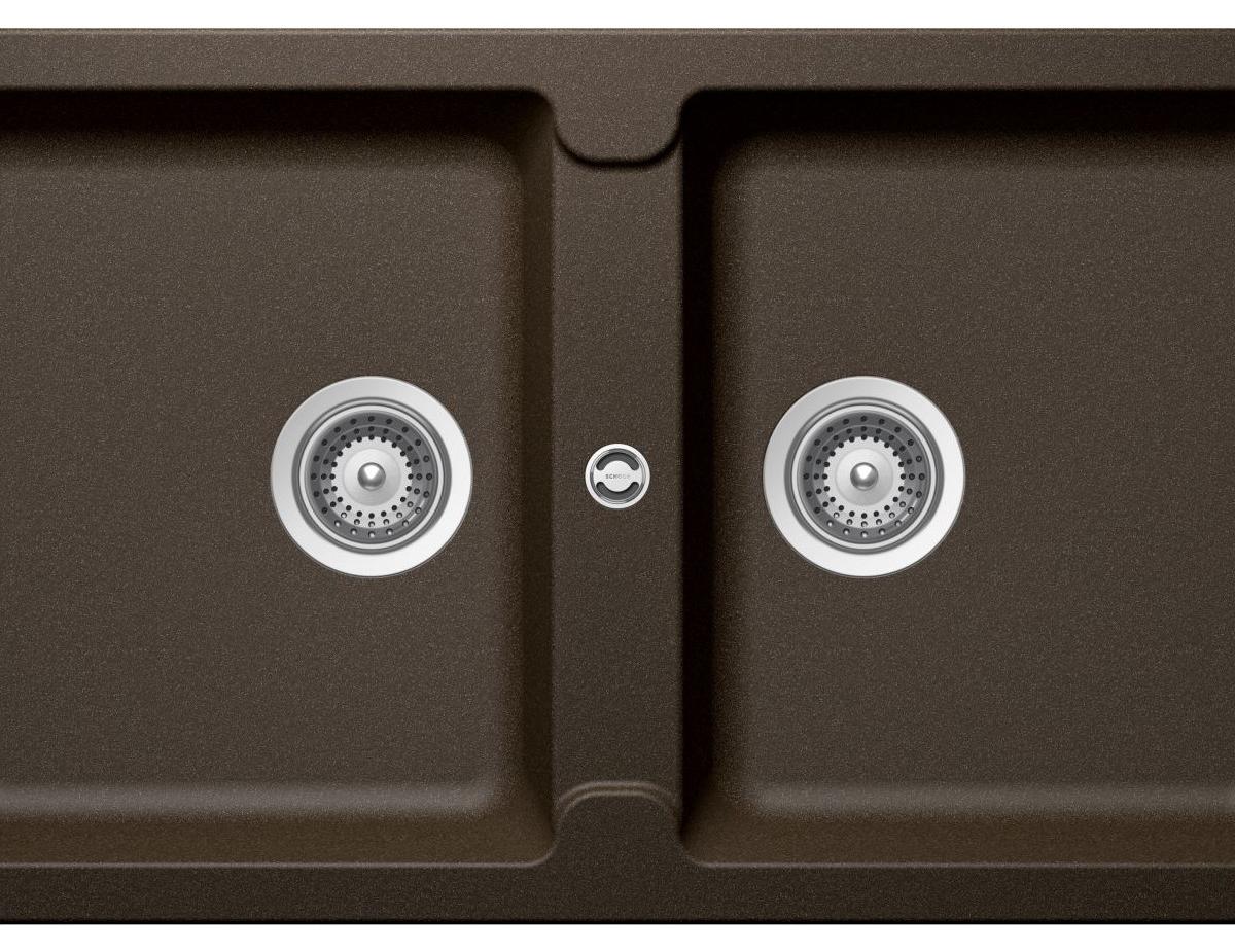 Schock TOLEDO N200, Aufsatzwanne, Rechteckig, Bronze, 2 Becken, Rechteckig, 360 x 430 mm