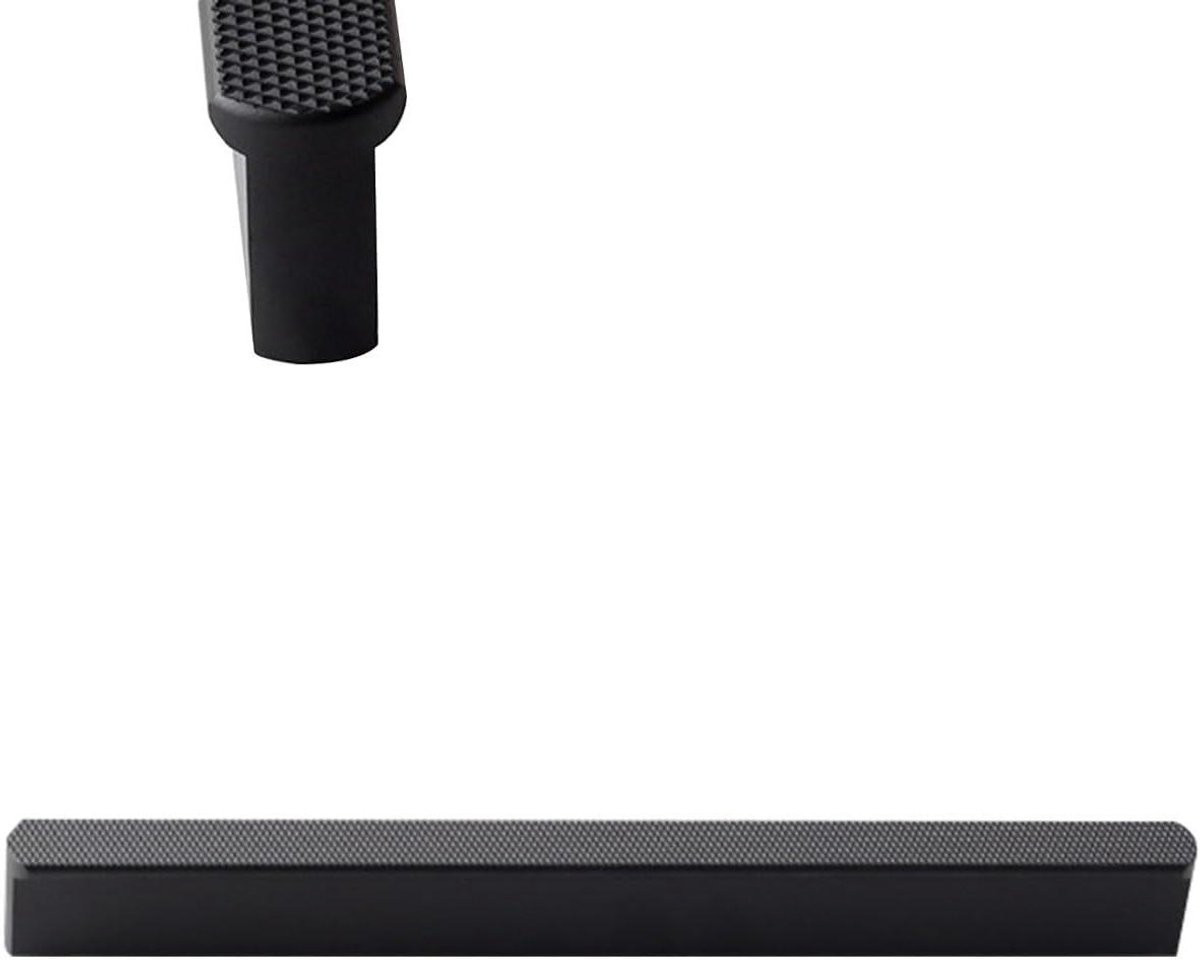 Mat Zwarte Keukenkast Handgrepen van Aluminium Legering - 160 mm
