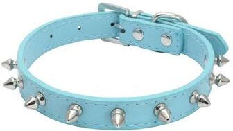 Uplift Treasures Leather Spiked Pet Collar Necklace 1 11.81 0.59 In
