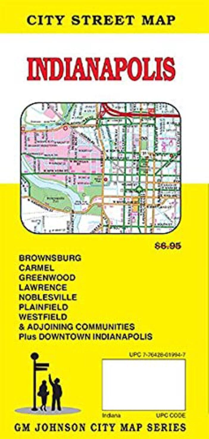 Plan des rues - Indianapolis   GM Johnson