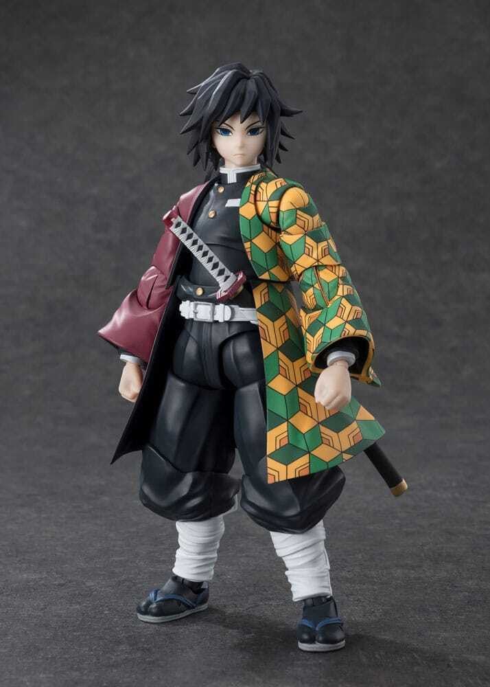 Bandai S.H. Figuarts Demon Slayer: Kimetsu no Yaiba Giyu Tomioka actiefiguur, 15 cm