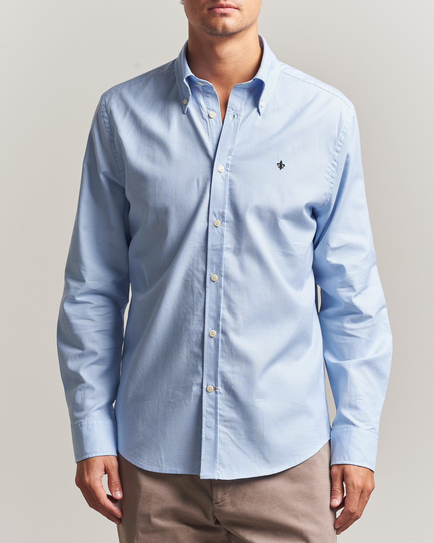 Morris Fine Oxford Shirt Light Blue men S Blå