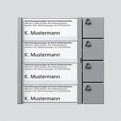 Siedle Tasten-Modul si/met TM 612-4 SM