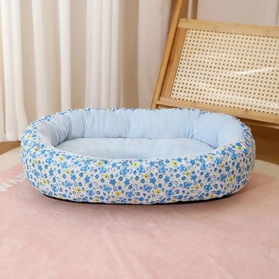 Uplifted Finds Floral Serenity All Season Pet Lounger sky Blue l