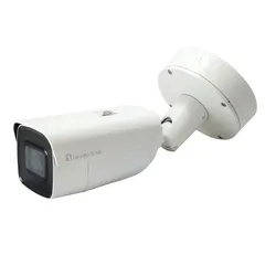 LevelOne Gemini Zoom IP Camera, 8-MP, H.265, 802.3at, Poe, IR LEDs, Indoor/Outdoor, Two-Way Audio