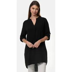 PM SELECTED Damen Longbluse Romantische Musselin Oversized Tunika in Einheitsgröße PM10