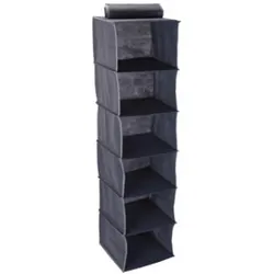 Storage Solutions, Kleidersack + Hängeaufbewahrung, Schrank-Hängeregal-Set, für Kleidung, Schuhe etc., 6/10 Fächer