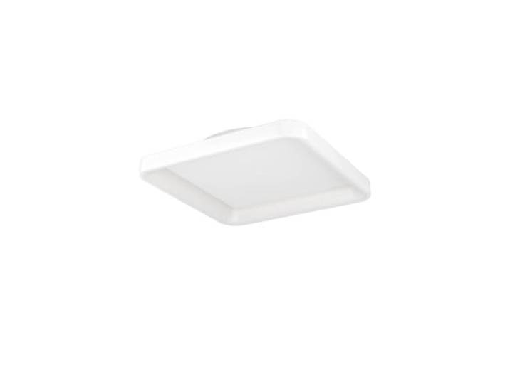 Eglo Plafonnier LED Loretello\, lampe de plafond ronde\, éclairage de bureau à intensité variable avec télécommande\, métal et plastique blanc\, blanc chaud-blanc froid\, Ø 35 cm