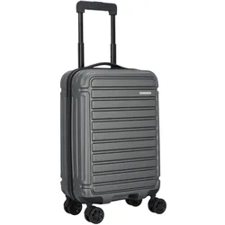 Nowi Vancouver 4-Rollen Kabinentrolley 55 cm mit Doppelrollen, Koffer, Grau