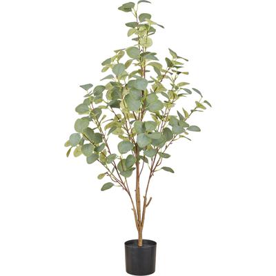 Kunstpflanze CREATIV GREEN "Eukalyptus", grün, H:100cm, Obermaterial: 75% Polyester, 25% Kunststoff, Kunstpflanzen, Kunstpflanze, mit naturgetreuem Blattwerk