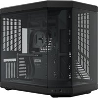 Y70 , Tower-Gehäuse schwarz, Tempered Glass