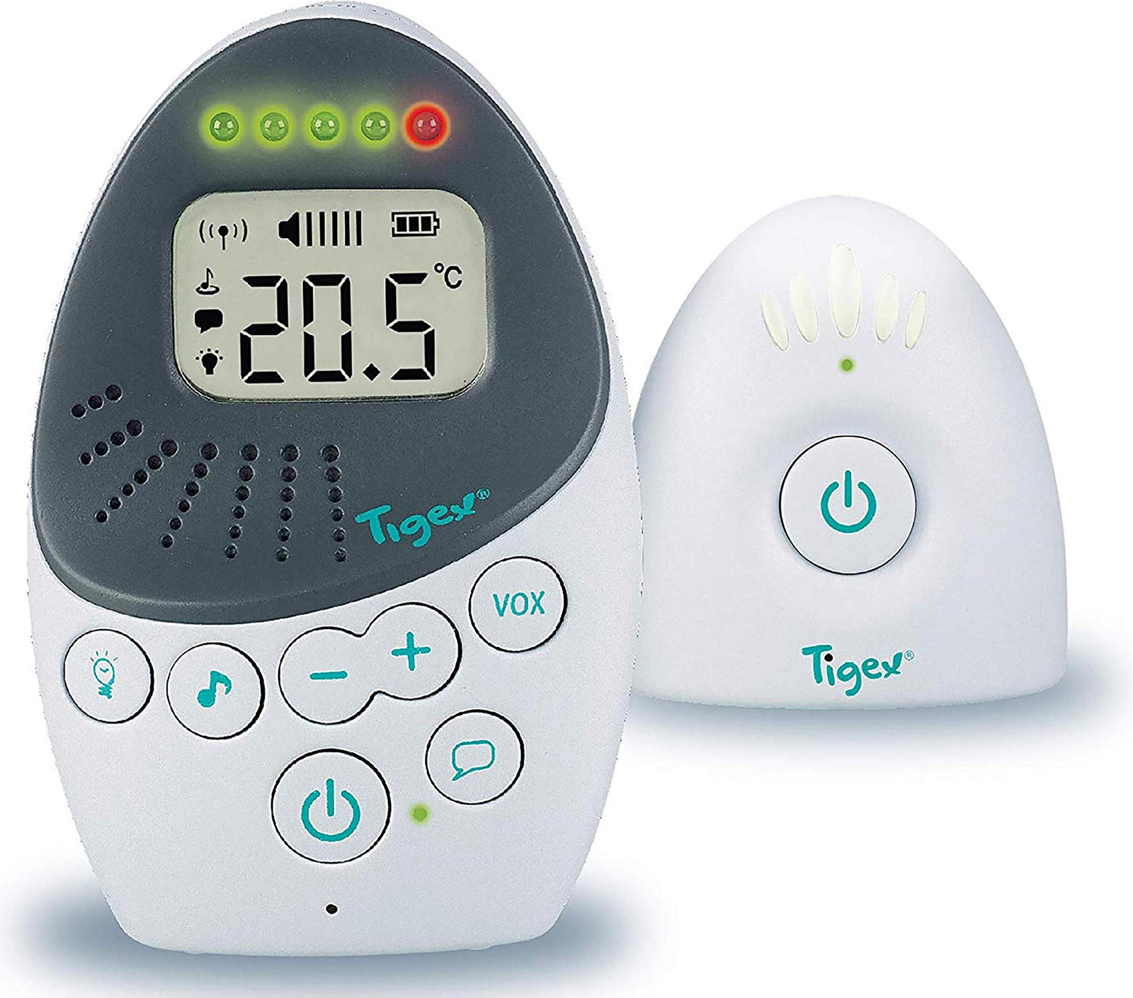 Tigex EASY Protect PLUS babyfoon met bereikcontrole en temperatuurweergave