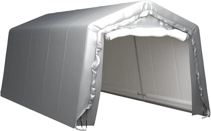 Lagerzelt 300x600 cm Stahl Grau, Carport, Autozelt, Garage, Weidezelt, Unterstand, Zeltgarage, Lagerzelt, Gerätezelt, Pavillon Zelt, Fahrradgarage Zelt, Garagenzelt