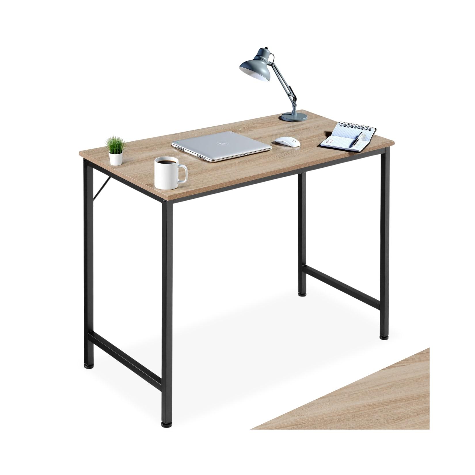 tectake® Schreibtisch, Industrial Style, große Beinfreiheit, Höhe 75,5 cm