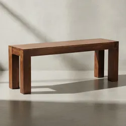 KADIMA DESIGN Sitzbank Landhaus-Stil: Massivholz, Akazie/Sheesham, 120/140/160/180x45 cm, 200/250 kg Belastung, handgefertigt.