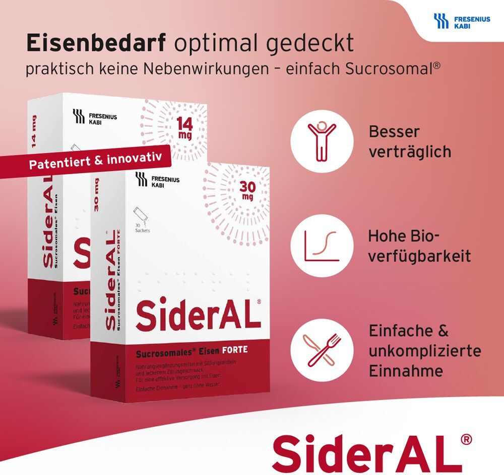 Sideral Eisen Forte 30 mg Zitrusfrucht Sach.Gran. St Granulat