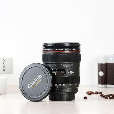 Kaffeetasse mit Kameraobjektiv, 405 ml, Geschenke für ihn, Geschenke für Papa, Fotografie, Kamerazubehör, originelle Geschenke, Geschenke für ihn