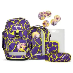 ergobag PACK Schulrucksack-Set SuBärkraft LUMI Edition, 6-teilig