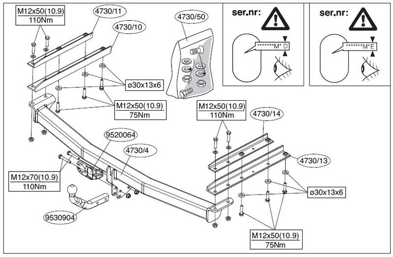 Attelage Chrysler Grand Voyager (01/08-) Col de cygne + faisceau universel 7 broches