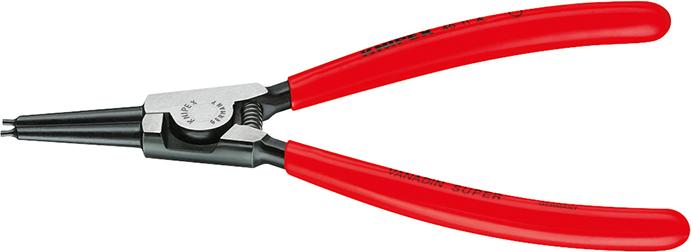 KNIPEX Sicherungsringzange für Außenringe, gerade, Chrom-Vanadium-Stahl, abrutschhemmende Spitzen