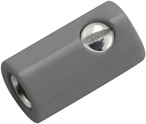 Kahlert Licht Miniatur-Laborbuchse Buchse, gerade Stift-Ø: 2.6mm Grau