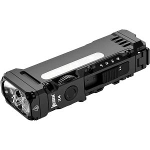 Wuben Taschenlampe X4 schwarz, LED, aufladbar, 1.500 Lumen, 9,6 cm, wasserfest