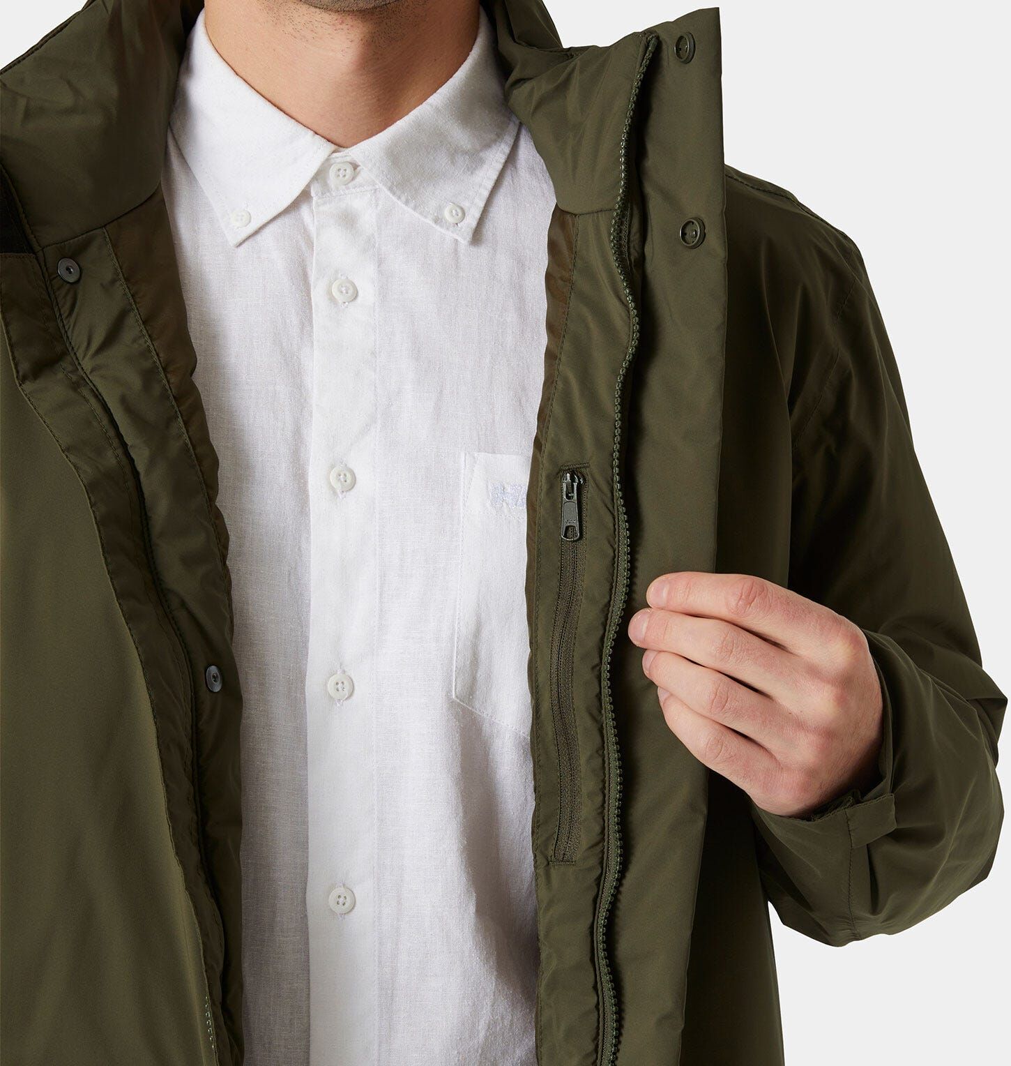 Helly Hansen Men's Urban Pro Insulated Raincoat - Green - M