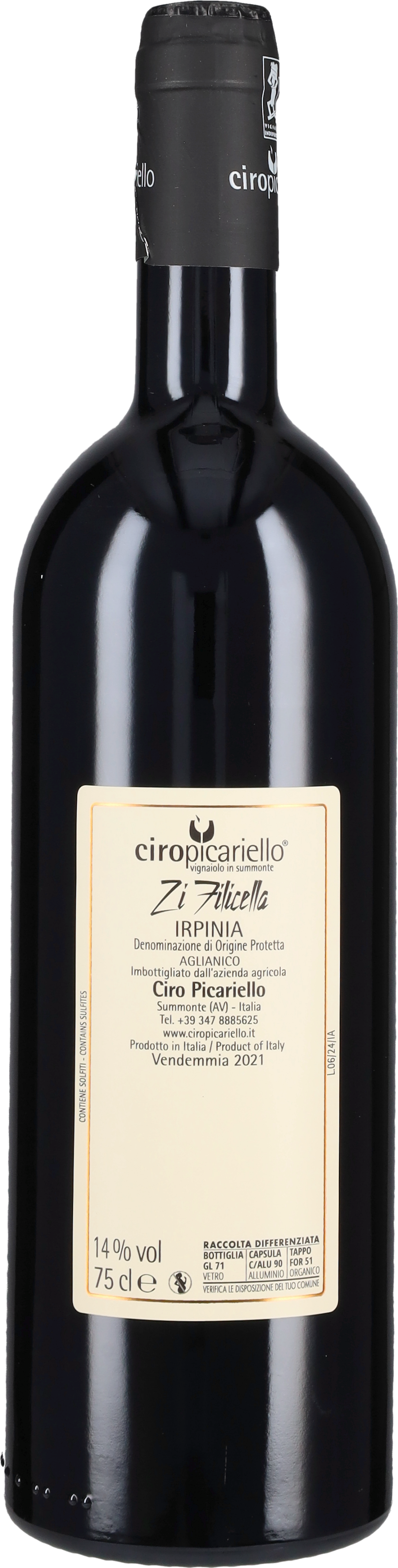 Picariello Ciro Aglianico 'Zi Filicella' Ciro Picariello 2021