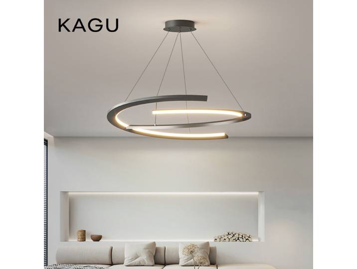Lustre moderne pour salon atmosphère minimaliste lampe principale lumière de luxe nordique Simple Restaurant plafonnier suspension