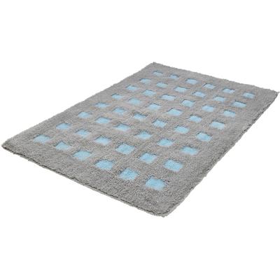 Badematte KLEINE WOLKE "Boxes, Badvorleger, Badezimmer Teppich", grün (opal), H:20mm, Polyacryl, Badematten, Badematte, Badteppich, modernes Design, Hoch/Tief Effekt