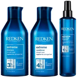 850ml Redken extreme Special Care Set (Shampoo 300 + Conditioner 300ml + Anti-Snap 250m