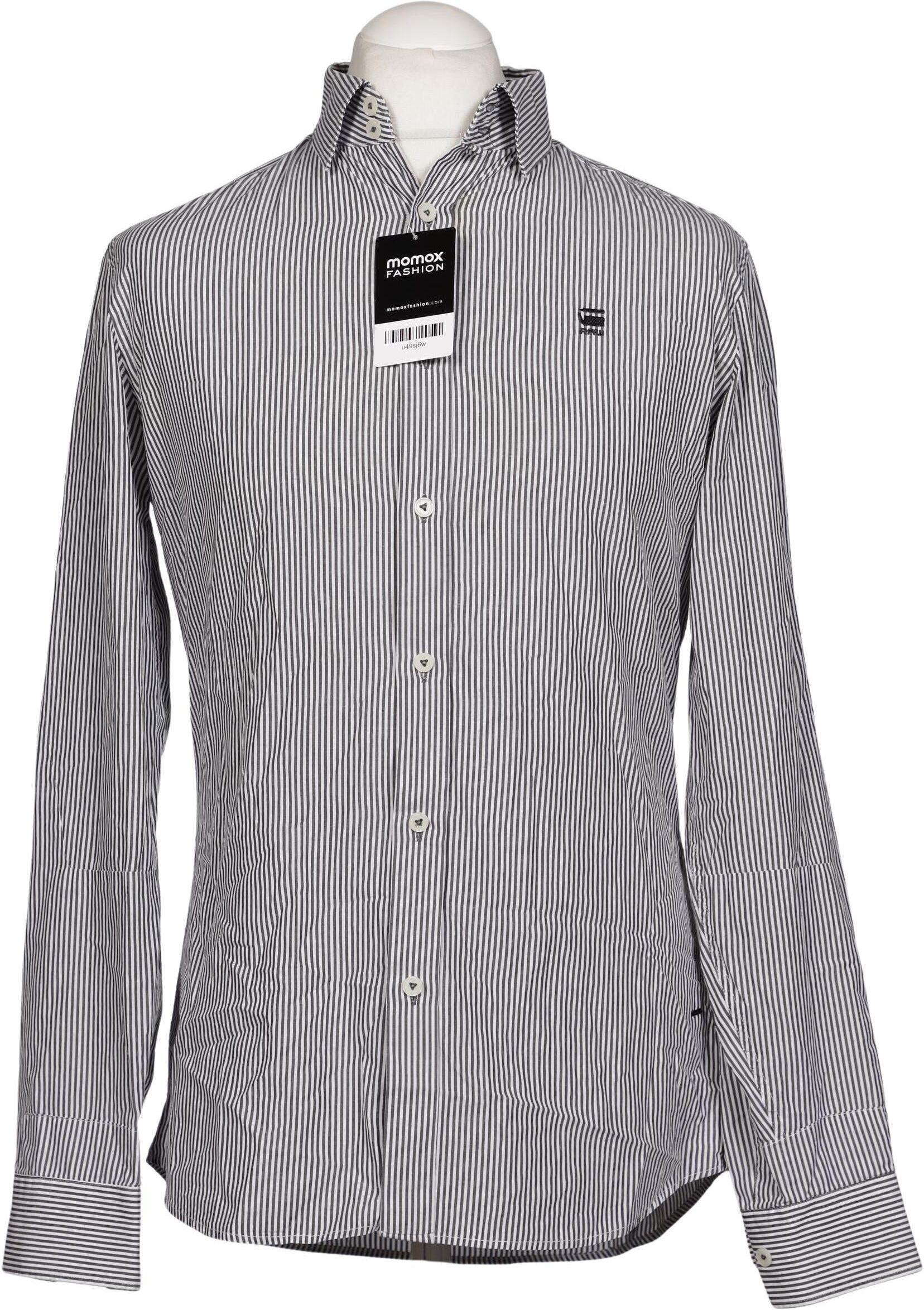 G Star RAW Herren Hemd, Grau, Gr. M, Baumwolle - Second Hand