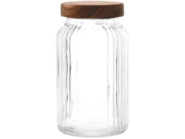 Großes Gefäß in Transparent und Braun