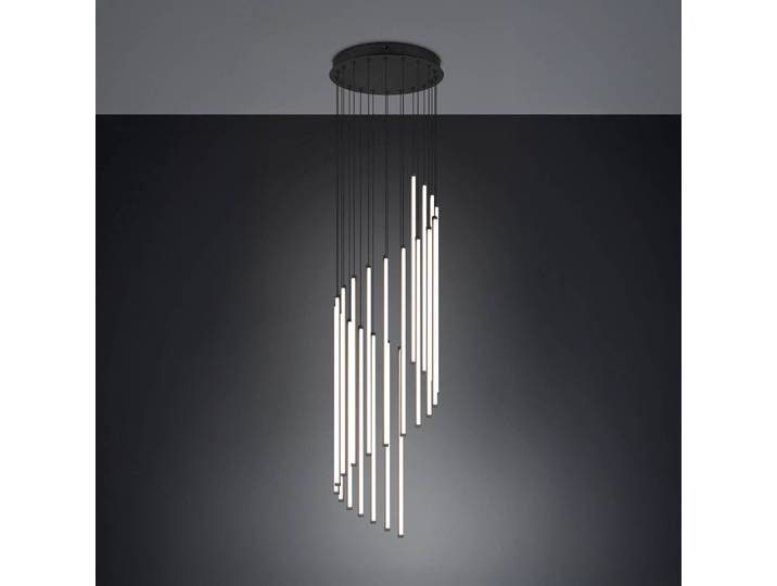 Trio Lighting Hängelampe Baxter, dimmbar, schwarz, für Wohn- / Esszimmer, Metall, Modern