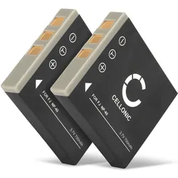 Cellonic Akku für Pentax Optio S5i, S, A20, WP, A40, SVi, S4i, S7, E65, S6, L20, X (Kamera Akku), Kamera Stromversorgung, Grau