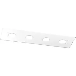 Top light Toplight 4-flammige rechteckige Deckenleuchte Path mit GX53-Fassung, weiße Struktur, modernes Design 80x20x3cm