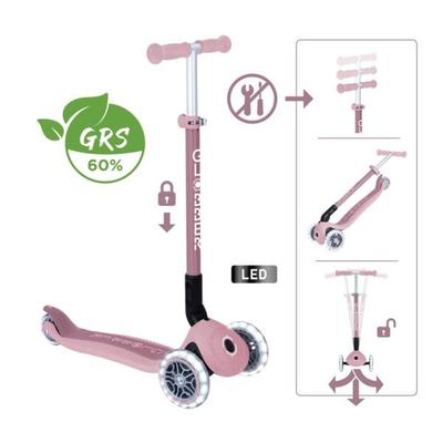 GLOBBER PRIMO FOLDABLE LIGHTS EC beere, mit Leuchtrollen