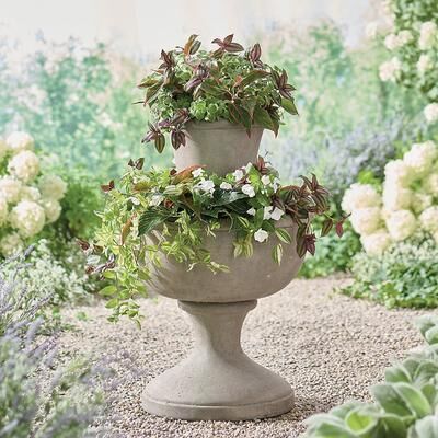 Statement Two Tiered Planter - Grandin Road