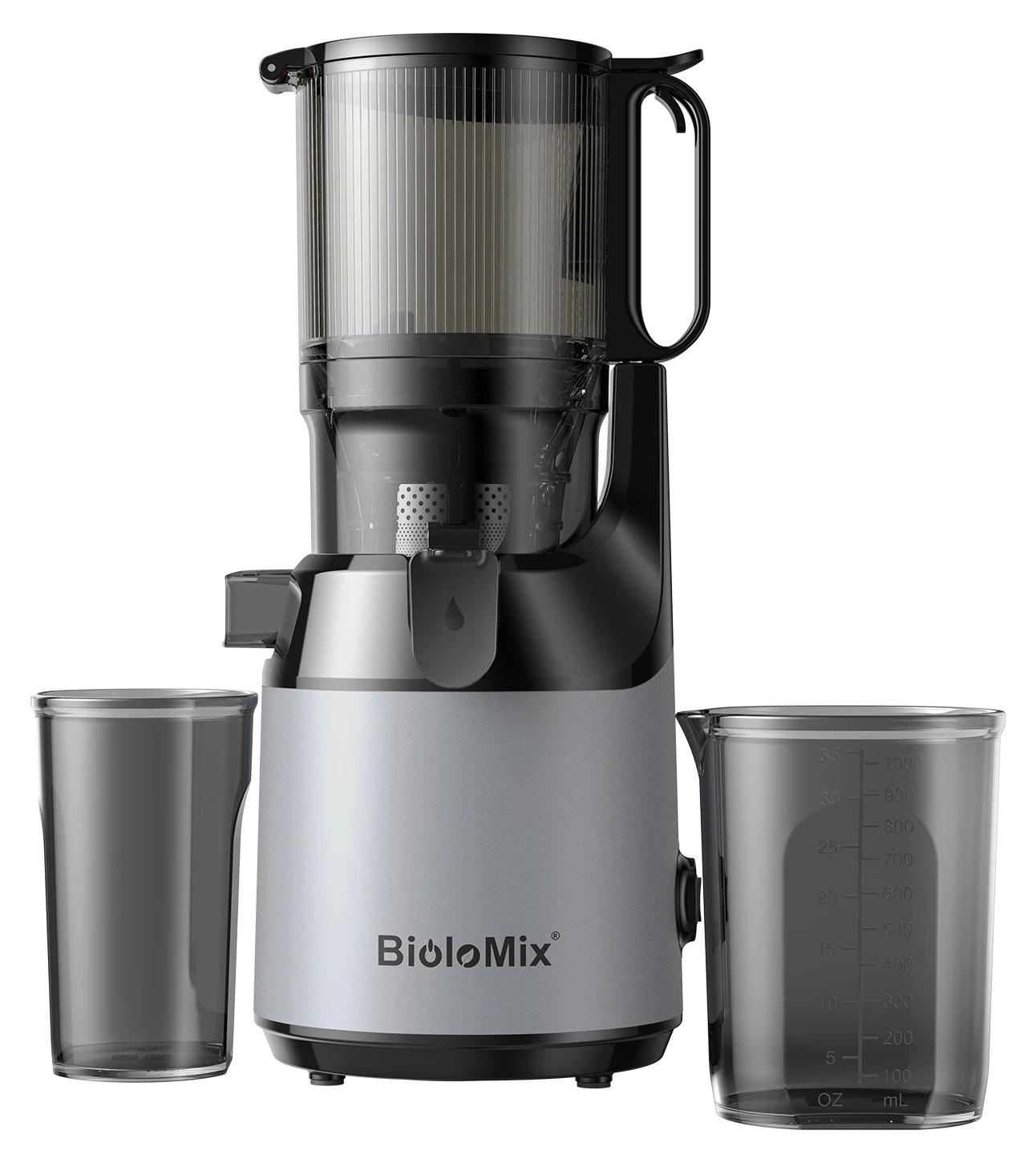 Entsafter - SJ-023 Kaltpressender Slow Juicer - 250 W - 65 U/min - 130 mm Einfüllöffnung - BPA-frei - Runde Einfüllöffnung - Fassungsvermögen über 1,5 l