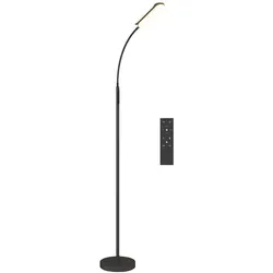 HOMCOM LED Stehlampe Dimmbar Stehleuchte mit Fernbedienung & Touch-Steuerung