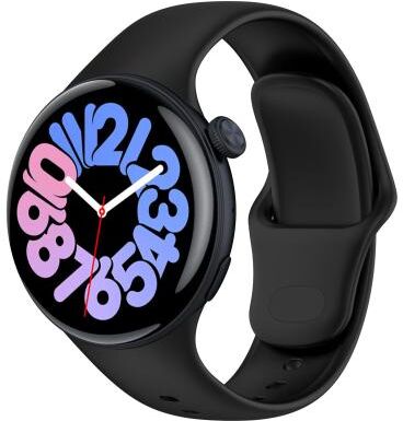 Everyday Crate Vivo Watch 3 Silicone Watch Strap Adjustable Replacement Watch Band Soft Sport Wristband black