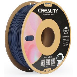 Creality Filament CR-PLA Matte, blau, 1,75mm, biobasiert, geruchsarm, matt, 1kg Spule
