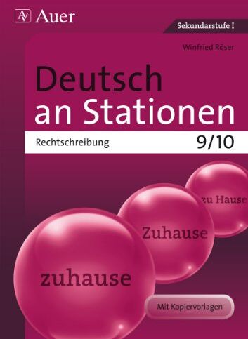 Winfried Röser - Deutsch an Stationen spezial Rechtschreibung 9-10: Übungsmaterial zu den Kernthemen der Bildungsstandards Klasse 9/10 - Preis vom 19.10.2026 19:33:35 h