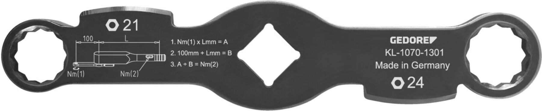 Gedore Doppelschlagschlüssel SW21/SW24 (3424766)